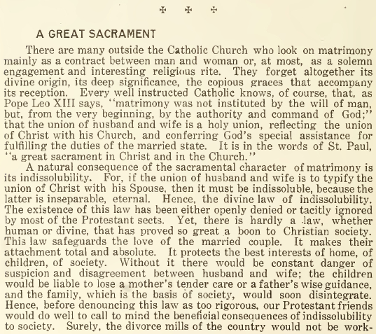 A Great Sacrament - May 1916